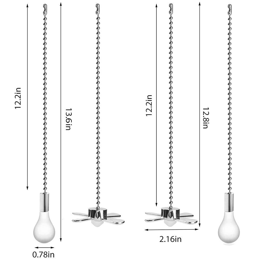 Ceiling Fan Pull Chain - 2 PCS Beaded Replacement -5