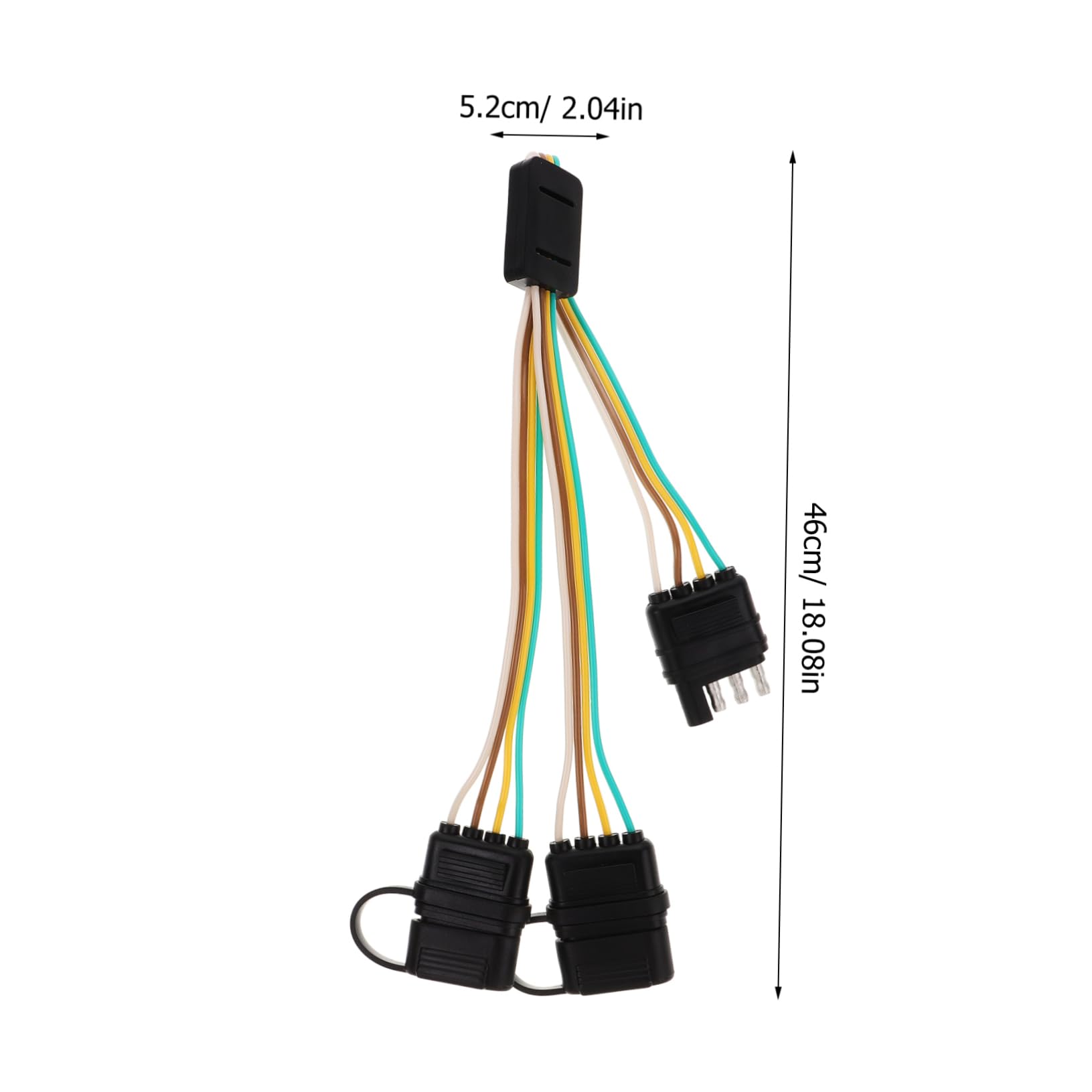 STOBAZA Trailer Wire Extension 4 Pin Trailer Harness Simple Setup for Car Lighting Connector