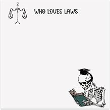 Attorney Sticky Notes Gifts - 9 Pack Funny Lawyer Notepads 3x3 Inches Gifts for Women Men, Law Self-Stick Memo Pads, Legal School Office Supplies (450 Sheets)