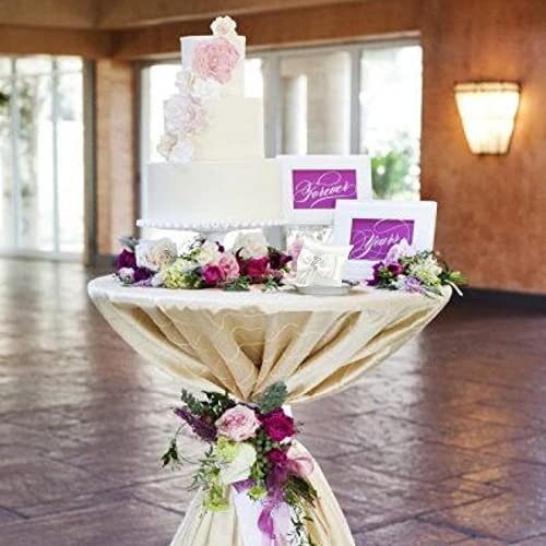 HBYMYDA Ringkissen Hochzeit, Ehering Kissen mit Simulation Perle, Weiß Ring Bearer Kissen mit Schöne Bowknot, Hochzeit Ringkissen für Verlobung Oder Eheringe Vintage, 10 x10 cm