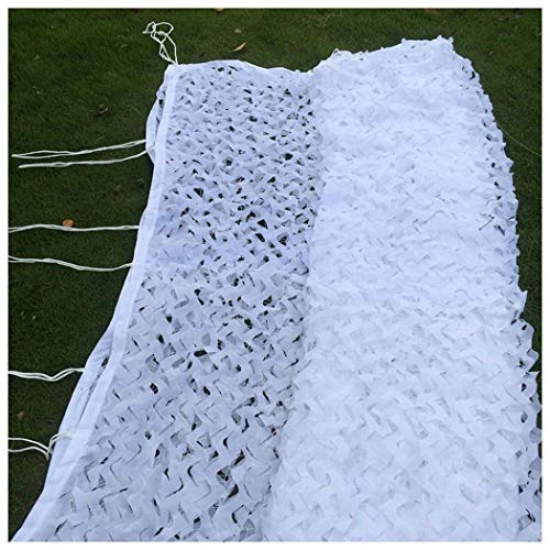Red de Camuflaje Red de Camuflaje Militar Blanco, Sombra Protector Solar Red Camo Net 4x4m 5x3m para Sombra Campo Tiro Caza Militar Camping Aire Libre Ocultar Car Garden Decoración Tienda, Múltiples T