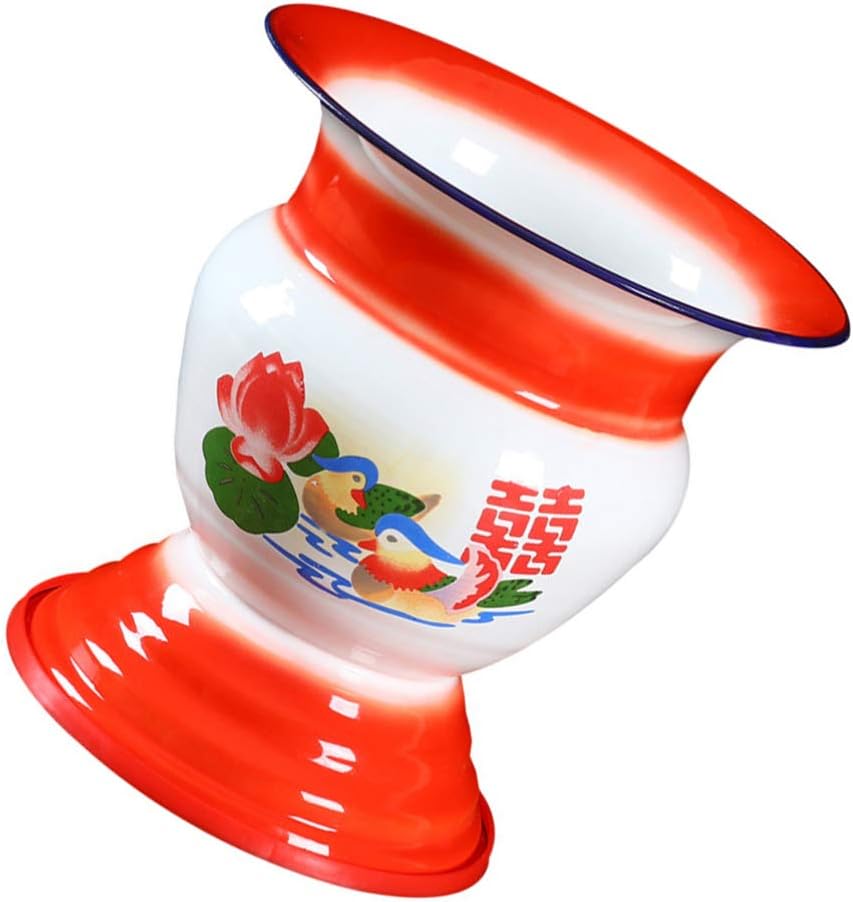 Portable Toilet Portable Toilet Chamber Pot Bed Pan Potty Urine Buckets Universal Night Pot Suitable for Pregnant Women Elderly Children Urine Bucket Red