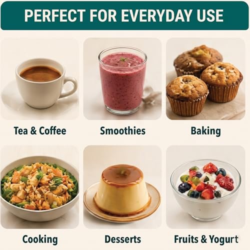 Image of Rootstock Monk Fruit Sweetner 400gm | Calorie-Free Sugar Alternative | 1:1 White Sugar Replacement | Zero Calorie and Keto Friendly Good for Cooking and Baking