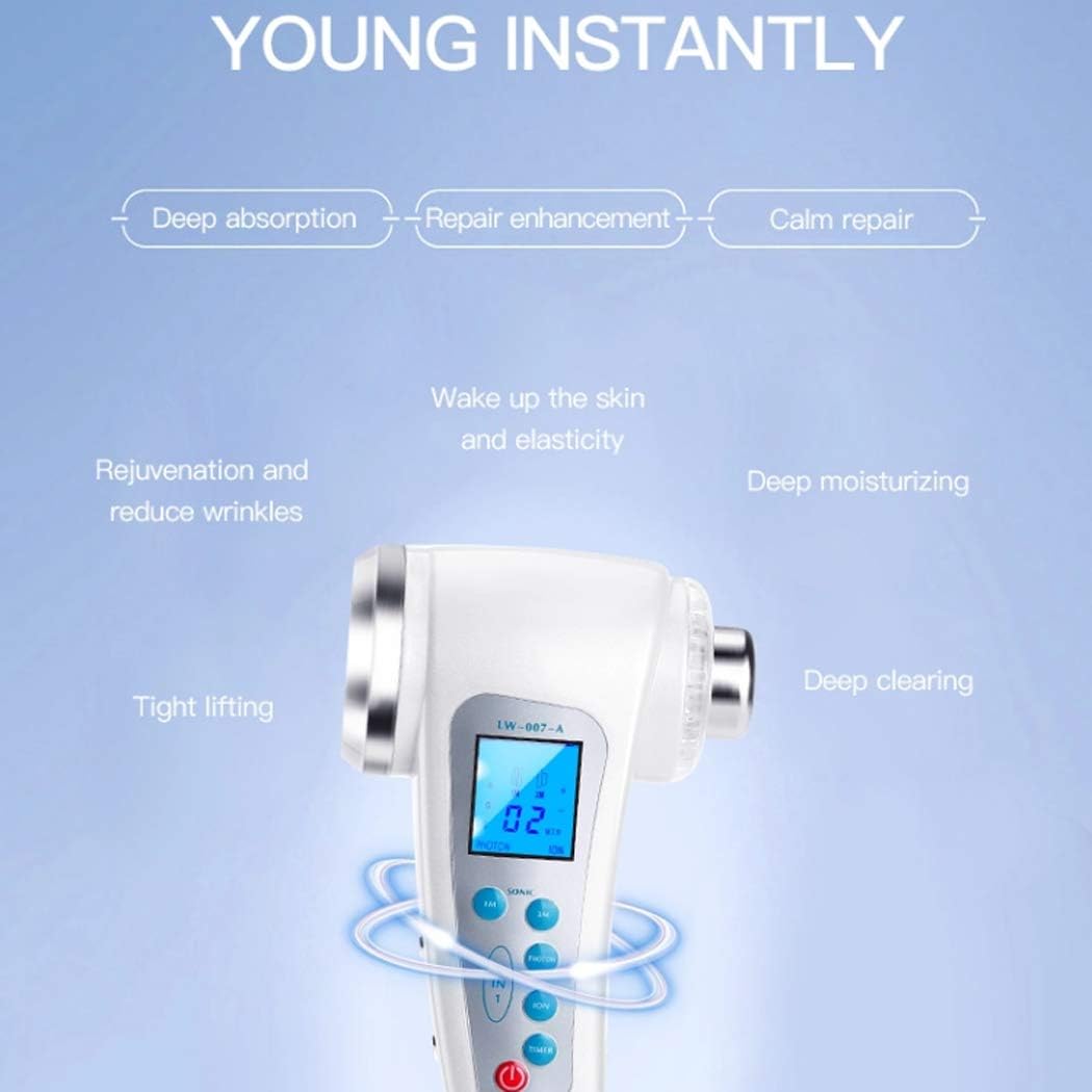 Amazon Co Jp 4 1美容機器1mhz超音波 3mhzの超音波 ガルバニックイオン ツェッペリン光子の肌の若返り美顔器 ビューティー