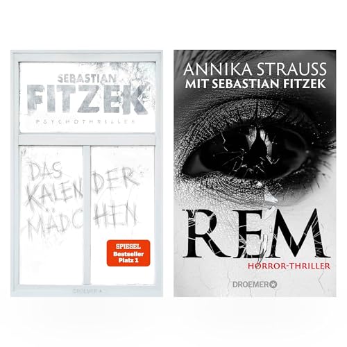 Bild: Sebastian Fitzek B�cher Set ? Das Kalenderm�dchen & REM (Horror-Thriller) | 2 Psychothriller Bestseller im Taschenbuch + exklusives Lesezeichen im Krimi Design f�r 26,98 EUR bei amazon.de