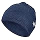 Merino.tech 100% Merinowolle Mütze Kinder - Merino Mütze Jungen und Mädchen, Thermomütze Kinder aus Reiner Wolle für jeden Tag (Navy)