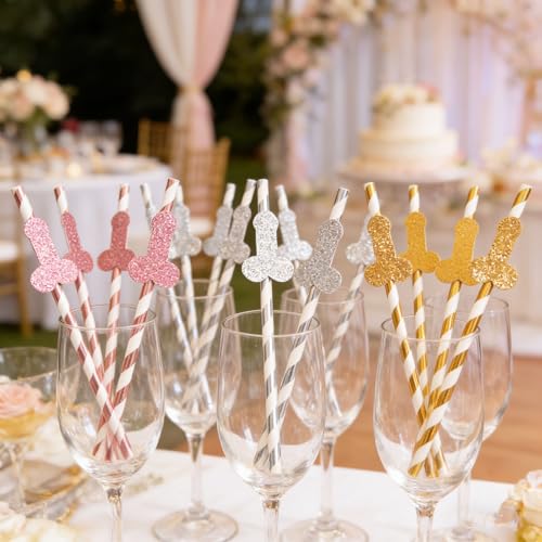 Pitillos de papel para fiesta despedida de soltera 15 pcs miniatura 4