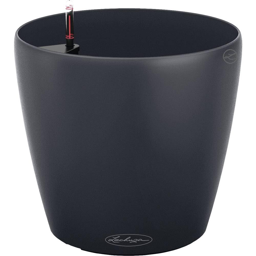 Lechuza - plantenbak CLASSICO COLOR 28 leisteengrijs ALL-IN-ONE set