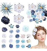 25 Stücke Blumen Haarklammer Set Kraeoke Blume Haarspange Mehrfarbig Haarspangen Hawaii Klein Hai...
