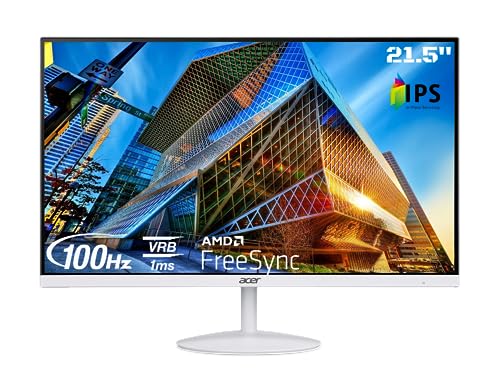 Acer SA222Q 21.5 Inch Full HD IPS Ultra Slim (7.2mm Thick) Backlight LED LCD Monitor I Zero Frame I 100Hz Refresh I 1 MS VRB I AMD Free Sync I 1xHDMI 1xVGA I Eye Care Features I Tilt Option I White Acer SA222Q 21.5 Inch Full HD IPS Ultra Slim (7.2mm Thick) Backlight LED LCD Monitor I Zero Frame I 100Hz Refresh I 1 MS VRB I AMD Free Sync I 1xHDMI 1xVGA I Eye Care Features I Tilt Option I White