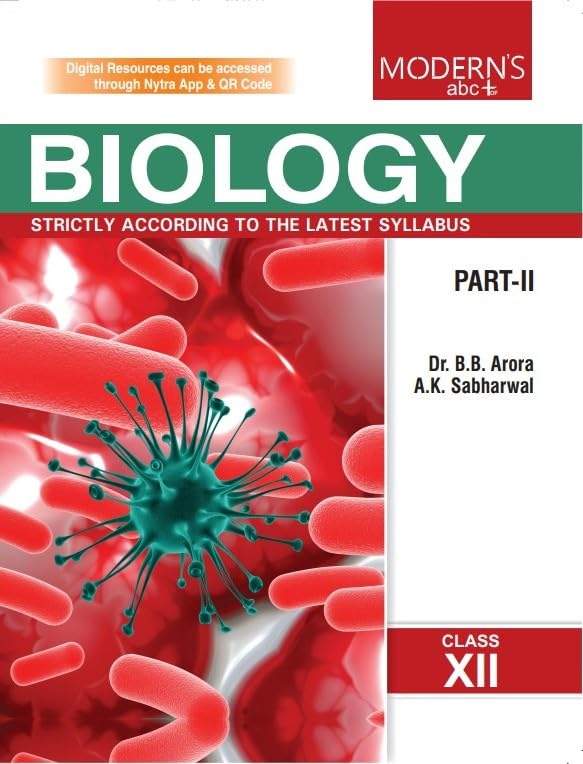 Image of MOD ABC PLUS OF BIOLOGY CLASS-12 (PART-1 & 2) BB ARORA & AK SABHARWAL (2025)