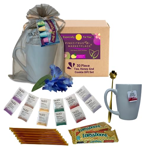 Tea Honey And Cookies Lovers Gift Basket Set Care Package For Wom...