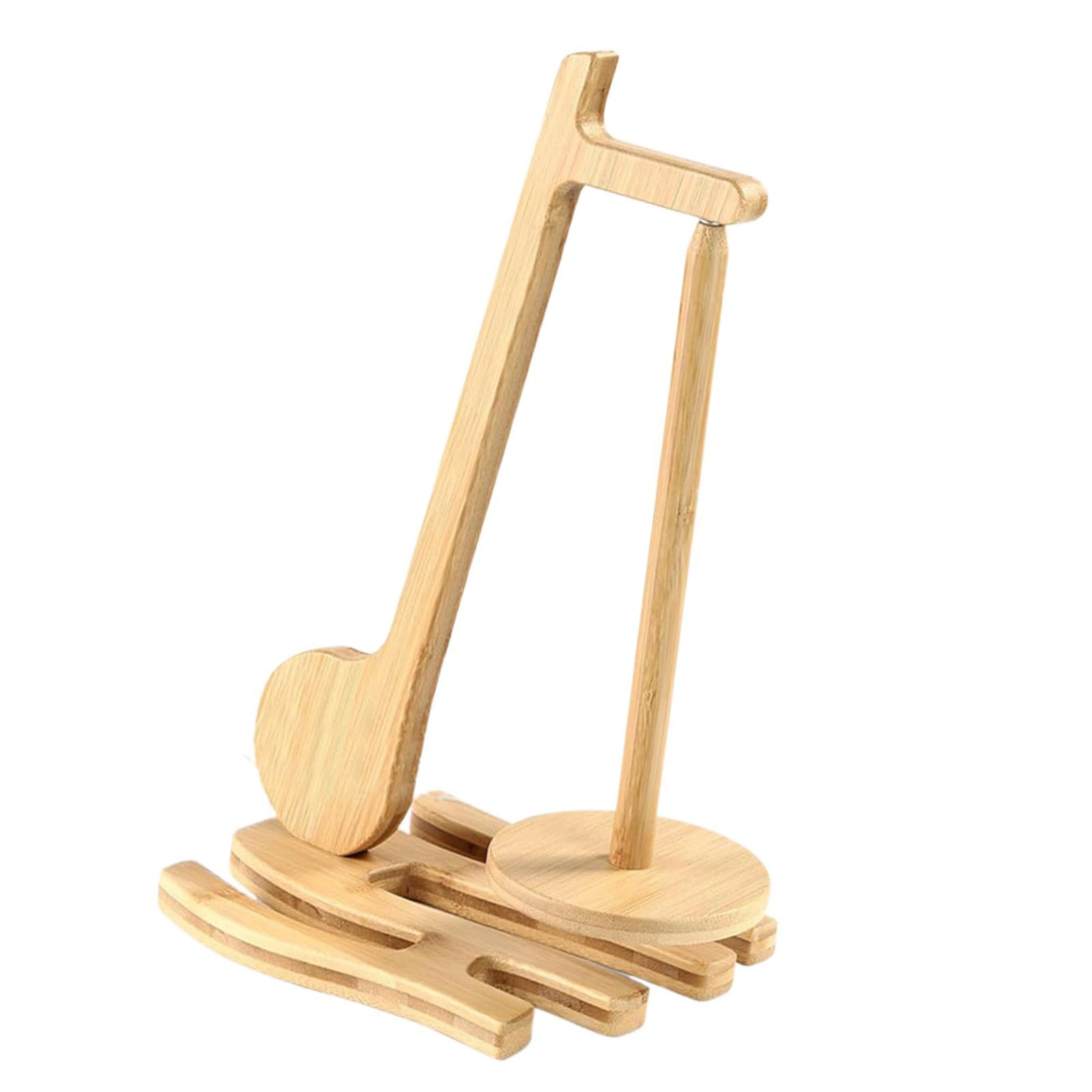 Buxuaaaa Musical Note Shape Thread Holder Wood Yarn Holder Yarn for Knitting Crocheting Rotating Wood Rotating Spool Rack