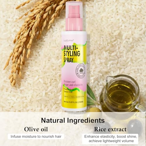 Spray para Cabello Rizado con Aceite de Oliva y Extracto de Arroz 5.07 oz miniatura 2