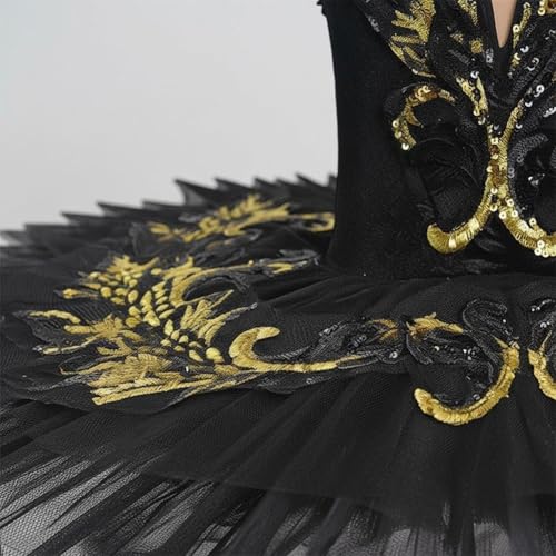 Robe crêpe et justaucorps de ballet brodé de sequins pour spectacle - 5