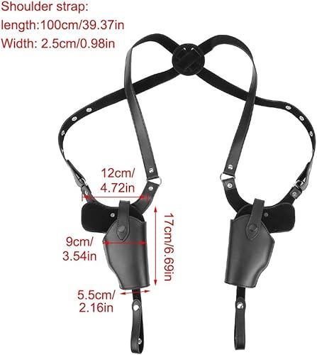 Miniatura 3 de Shoulder Holster, Tactical Underarm Holster Concealed Adjustable Carry Holster for Gun Pistol 1911 92 96 45 43 (Length 31.5"39.4"47.2")