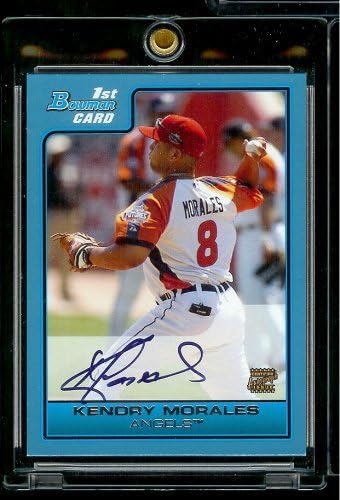 2006 Bowman Kendry Morales Certified Autograph #303/500 Baseball Card - Mint Condition !