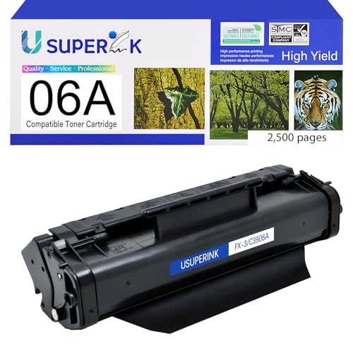 Compatible Toner Cartridge Replacement for HP 06A C3906A use for LaserJet 5L Xtra 5L-FS 6L 6Lse 6Lxi 3100 3100se 3100xi 3150 3150se 3150xi(Black, 1-Pack)
