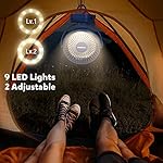 Clip on Fan 65 Hours Portable Desk Fan Rechargeable with LED Lights & Hooks 12000 Capacity Battery Operated Fan with Clips Small Desk Fan Mini Fans for Tents Travel Outdoor Camping Golf Cart Stroller - Image 4