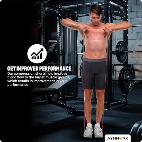 Image of 4-Way Lycra Compression Shorts for Men | Tight Skin Fit, Non Padded | Cycling Running Workout Gym Cricket Football Sports | Tummy Tuck Recovery Muscle Support | Quick Dry Anti-Chafe