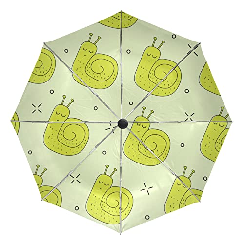 Parapluie escargot dessin animé mignon pliant automatique coupe-vent léger homme femme