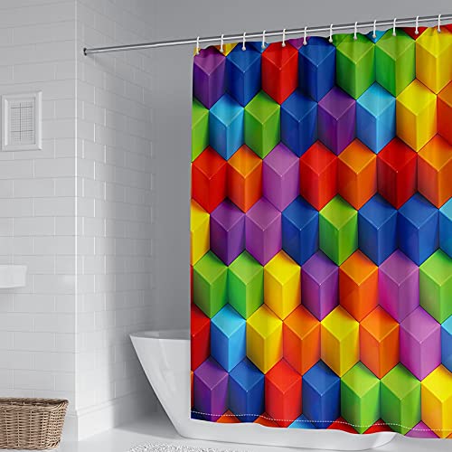 Rideau de douche polyester KnSam multicolore pour salle de bain moderne