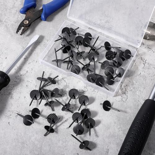 Image of 50 Pcs Picture Hanging Nails One Step Hangers Picture Hanger Pictures Frame Hangers Kit Iron Alloy Photo Frame Hanger Kit Pictures Hanging Tacks for Wood Hardware Mounting(20Ib)