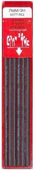 Caran d'Ache Graphite Leads 2mm for Fixpencil Pack of 12 3H