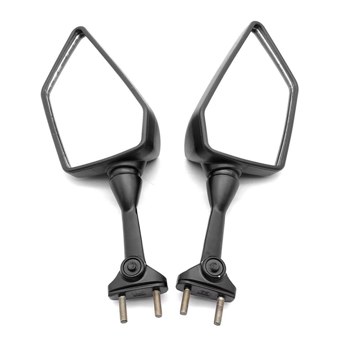 Zuphte Motorcycle mirrors for Kawasaki Ninja 250 250R EX250 K8F 2008-2012, Motorcycle Accessories Rear View Mirrors Side Mirrors Aluminum Black