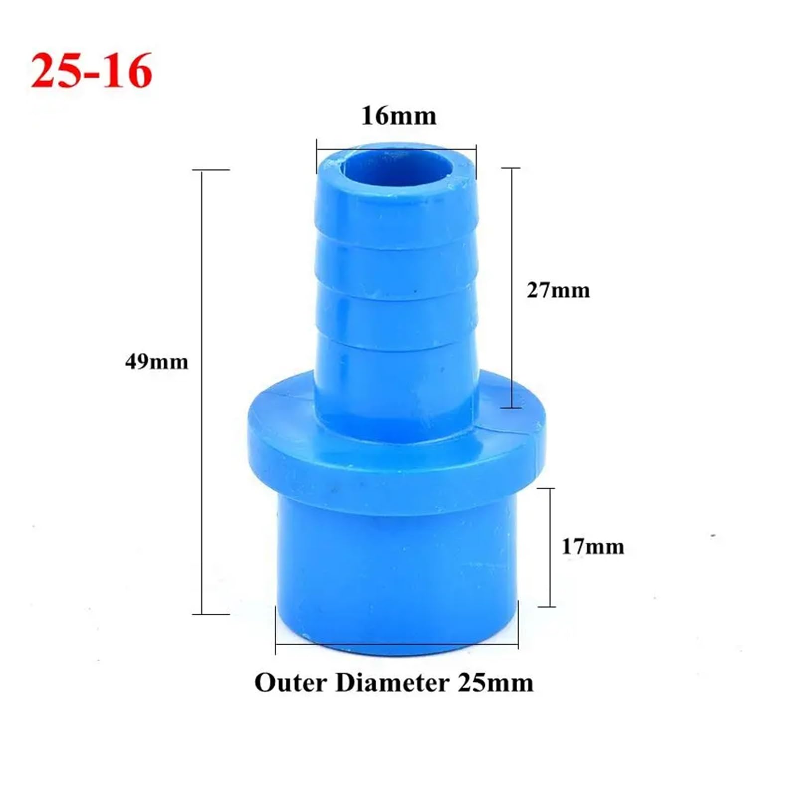 1~20 Pezzi OD 20/25/32 Mm A 5~25 PVC Pagoda Tubo Connettore Giardino Irrigazione Acquario Serbatoio Di Pesce Raccordi For Tubi Dell'Acqua(OD 25-16mm,20pcs)