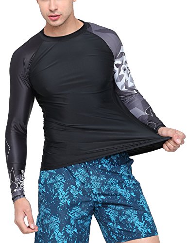 Huge Sports Wildling Series Uv Protection Quick Dry Compression Rash Guard (Bear,M) #TOP4