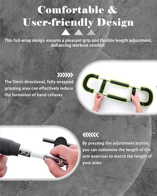 Twister Arm Strength Trainer ¨C Adjustable Chest Workout Equipment for Men & Women, Upper Body Exercise Tool for Home Gym