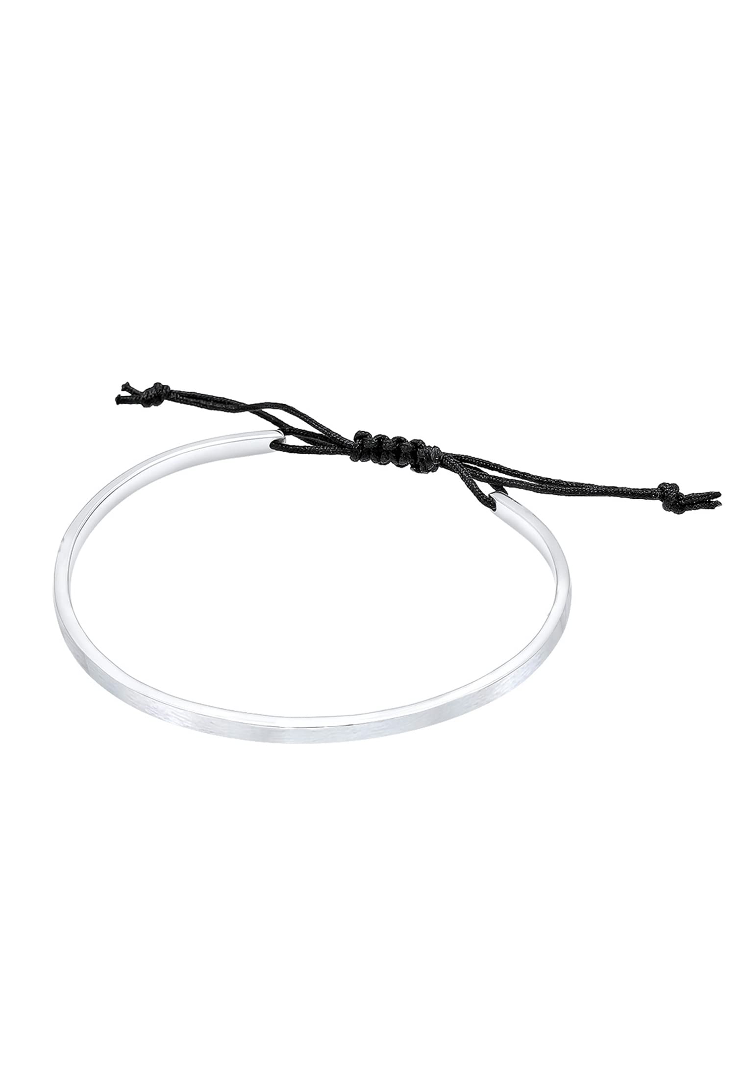 Elli Armband Damen Armreif Basic Matt mit Nylon in 925 Sterling Silber