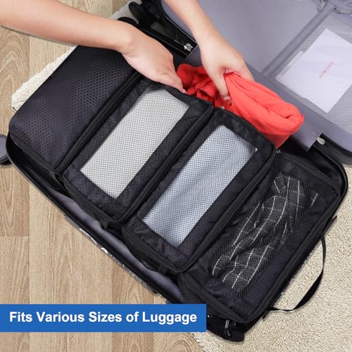 Suitcase Organizer, Travel Luggage Organizer Portable Hanging Travel Shelves Collapsible Hanging Packing Cubes for Carry on Suitcase - Image 3