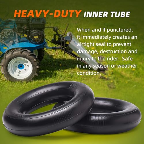 Image of AR-PRO 4.80 /4.00-8 inch Heavy Duty Replacement Inner Tube with TR-13 Straight Valve Stem (4-Pack) - for Wheelbarrows, Mowers, Hand Trucks and More