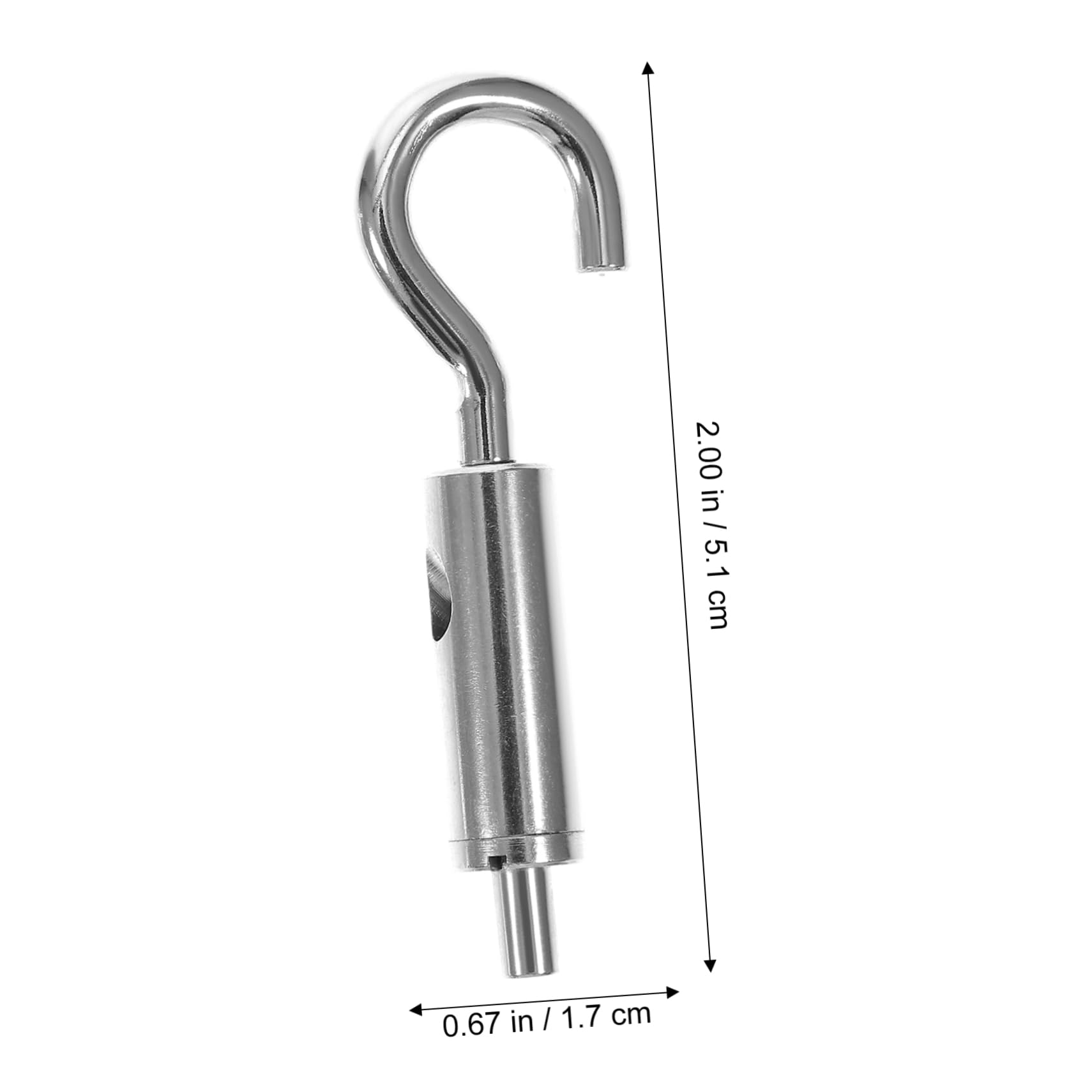 5pcs Rope Locker Hnagers Turnbuckle Tension Rope Eye Turnbuckle Siding Hooks S Hook Cable Turnbuckle Cable Hook Rope Tension Hardwares Copper Silver FUNOMOCYA