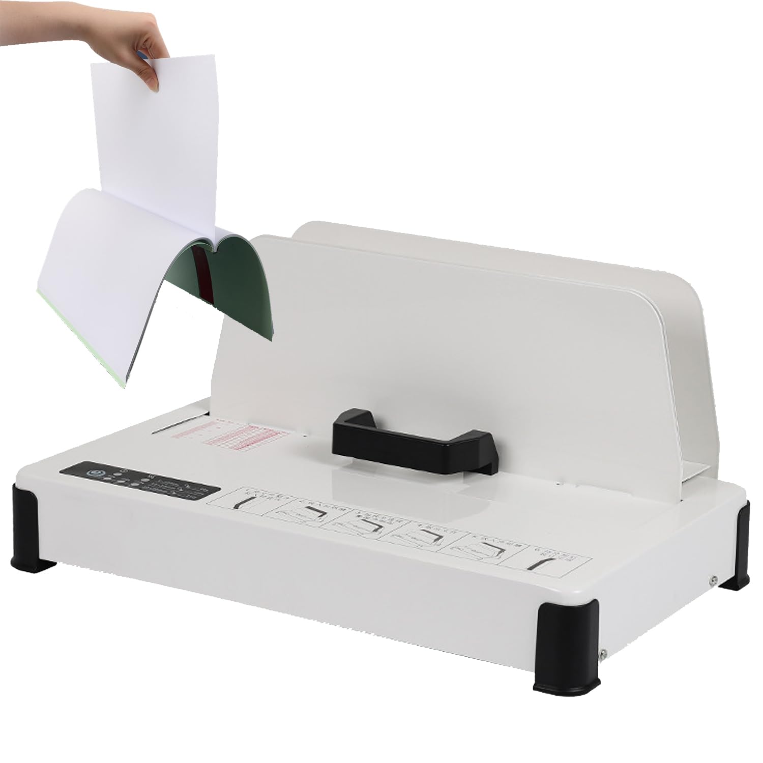 Bindownica termiczna, narzędzie do automatycznego bindowania książek, grubość 50 mm, 3-biegowe ustawienia ogrzewania, ceramiczne ogrzewanie PTC, do użytku domowego/biura/szkoły
