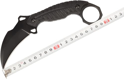 Miniatura 9 de MASALONG diseñado al aire libre táctico camping cuchillo de garra para su gran mano kni254 (hoja de plata)