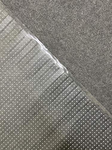 Ottomanson Safeguard Collection Vinyl Runner Multi-Grip Carpet Protector Mat, 26" X 12', Clear #TOP1