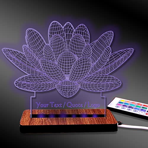 Image of Brown Cloud Customized Acrylic 3D Illusion LED Decorative Lamp /Light with Changing Colours for Personalized Gift to Friends and Family (DL24C) (1 Lamp)