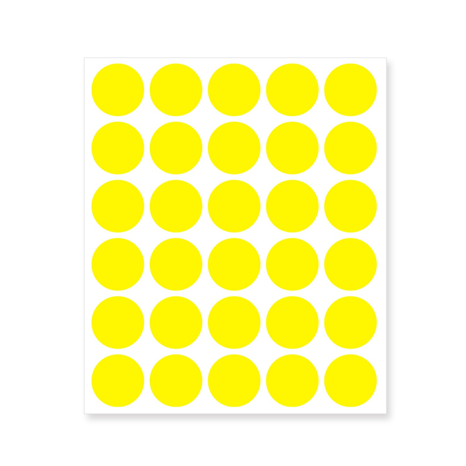 Yeachlaing 0.75 Inch Removable Color Code Dot Sticker Round Labels,Garage Sale Stickers Price Tags Label Blank Yard Sale Circle Dot Stickers(1050 Pack