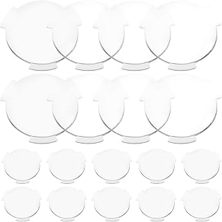 JECOMPRIS Biconvex VR Lenses 20 Pack - 25mm Double Convex 45mm Focal Length, Flanged Winged for DIY VR Viewers & STEM Projects