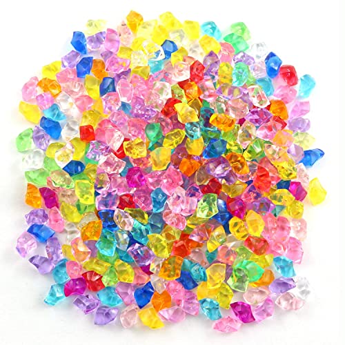 1000 piezas de cubitos de hielo decorativos de plástico miniatura 1