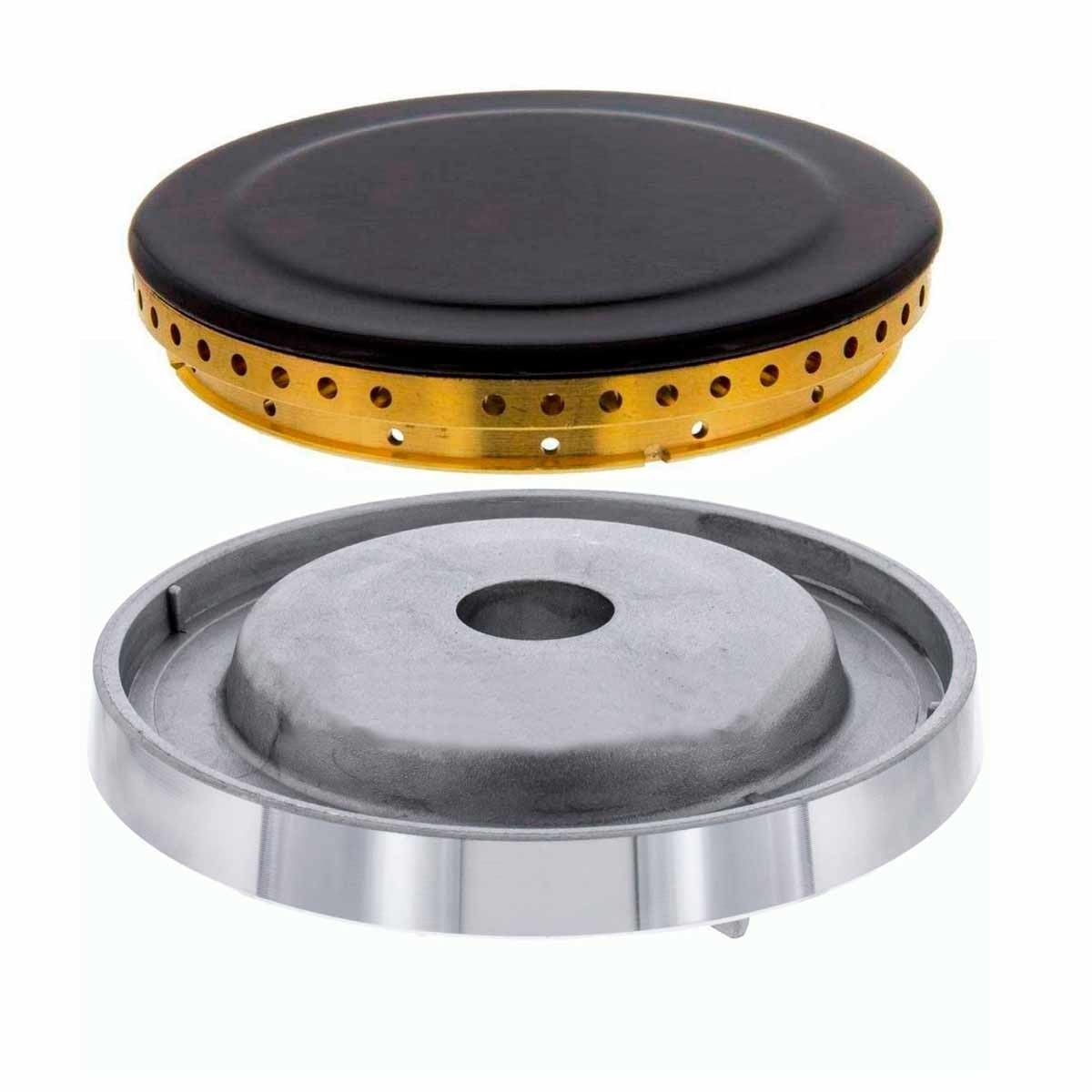 ELECTROTODO Quemador Y Base Compatible con Cocina Teka Grande 92 Mm