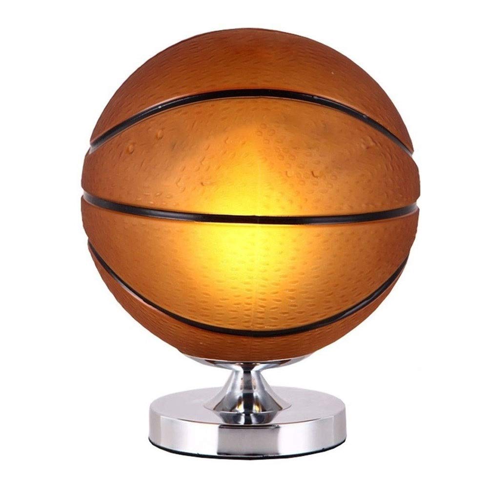 MQQ Deportes Temática Matte Escritorio De Vidrio Lámpara De Fútbol Lámparas De Noche Dormitorio Creativo Fútbol Baloncesto Mesa Lámparas Protección Ocular Lámpara Diversión para Niños Habitación