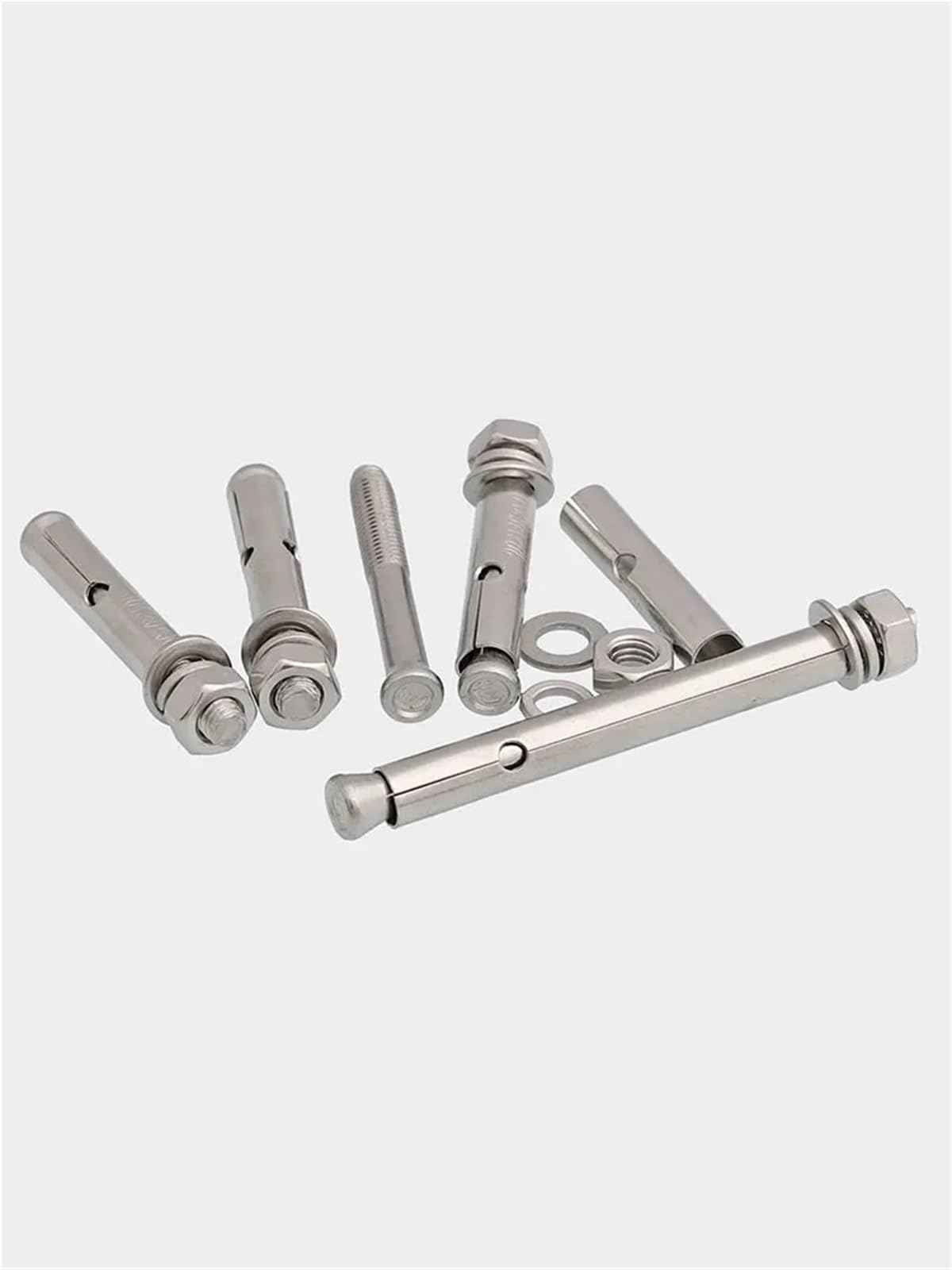 Dübel 10mm 1/5 Stück M6 M8 M10 M12 316 A4 Edelstahl Sechskant-Expansionsschraubenhülse Betonankerbolzen(5pcs,M12x150)