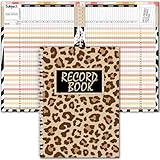Fuyoooo Libro de registro de leopardo para profesores, regalo para decoración de asistencia