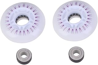 BESPORTBLE 2 Peças De Acessórios De Patinação Acessórios De Pu Rodas De Flash Iluminadas Rodas De Rodas De Flash Rodas De Patinação Luminosa Roda De Patinação LED Brilho