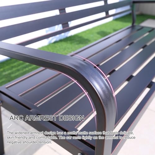 Banc extérieur en forge résistant aux intempéries et sans décoloration - 6