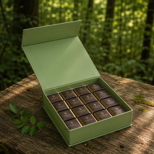 Image of RBS - Magnetic Gift Box 26x26x10cm Luxury Gift Boxes Empty for Hamper Packing Reusable Packaging Box Holds Upto 8kg Gift Box for Packing Return Gift Boxes for Birthday, Diwali, Anniversary (Green MGT)